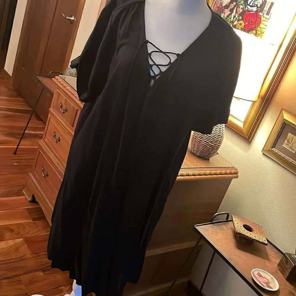 Lucky Brand Lace Up Dress - L